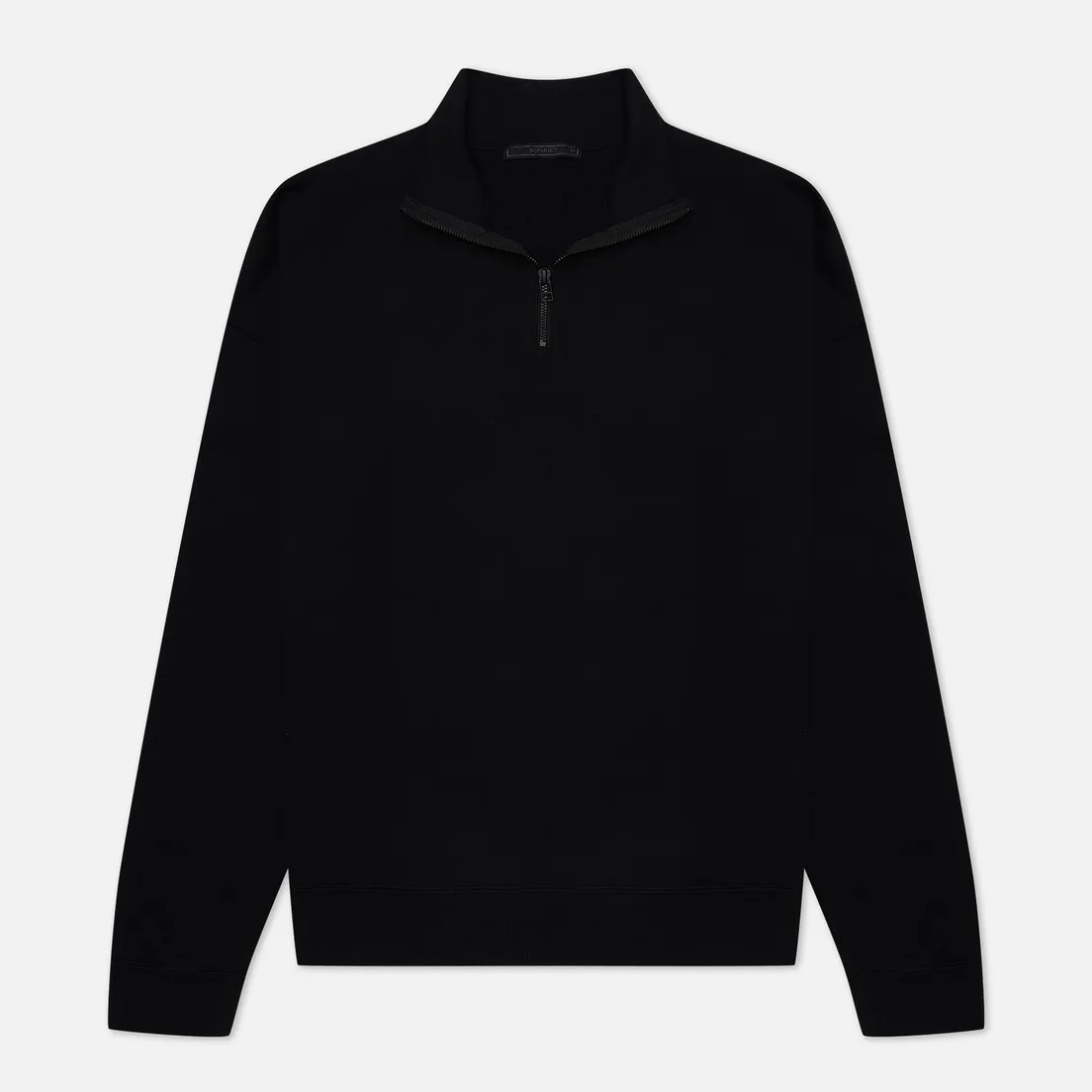 SOPHNET. Мужская толстовка Albini Cotton Cashmere Half-Zip Super Baggy