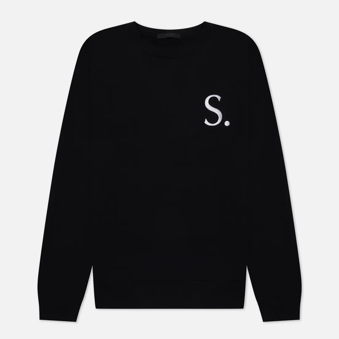 SOPHNET. Мужская толстовка Albini Cotton Cashmere Embroidery Crew Neck