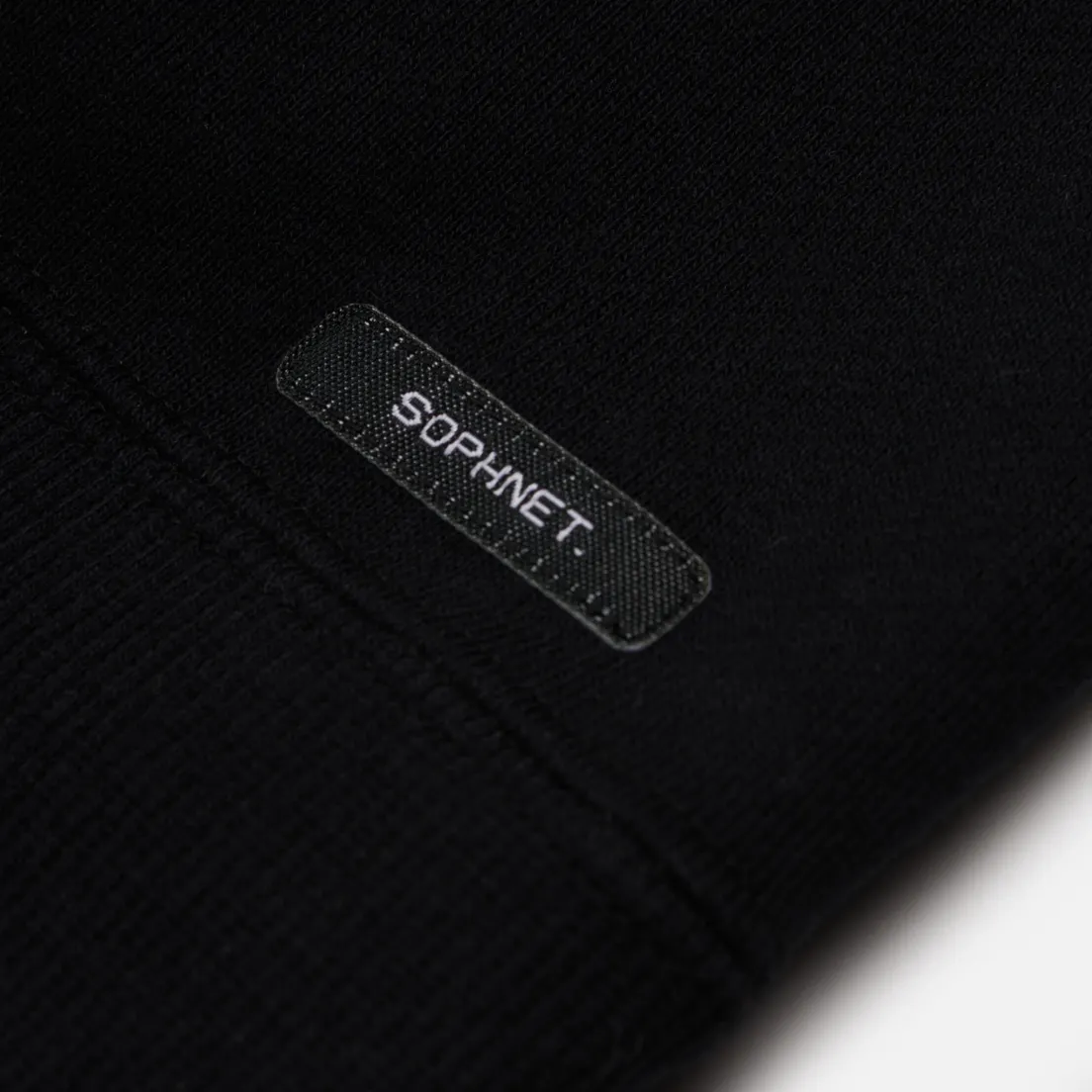 SOPHNET. Мужская толстовка Albini Cotton Cashmere Embroidery Crew Neck