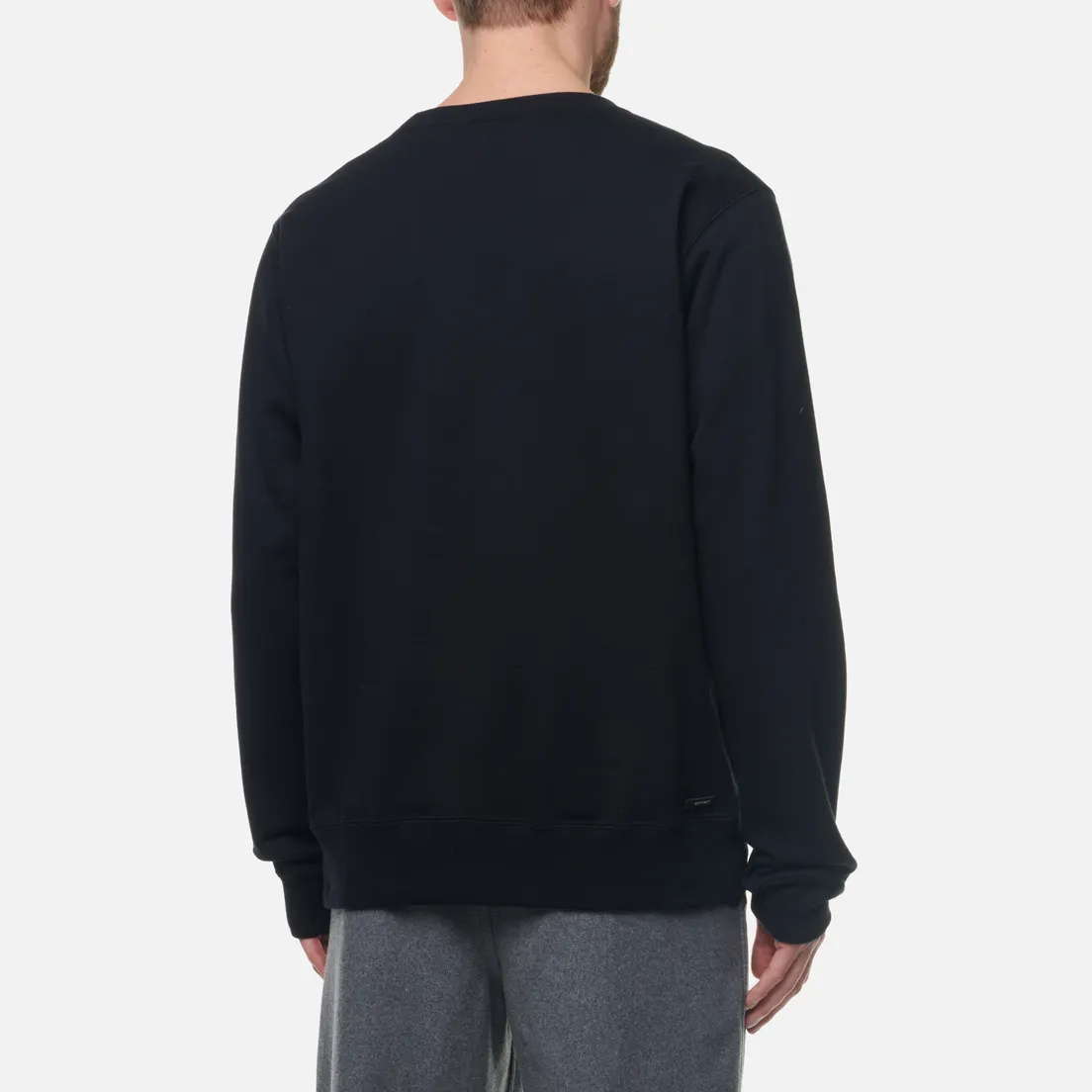 SOPHNET. Мужская толстовка Albini Cotton Cashmere Embroidery Crew Neck