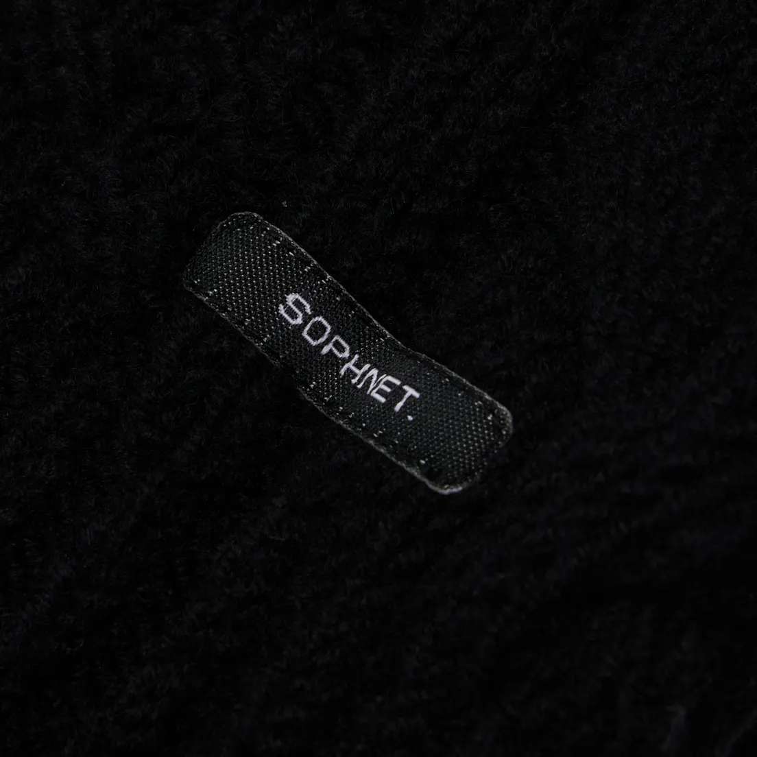 SOPHNET. Мужской свитер Cable Mix Turtle Neck