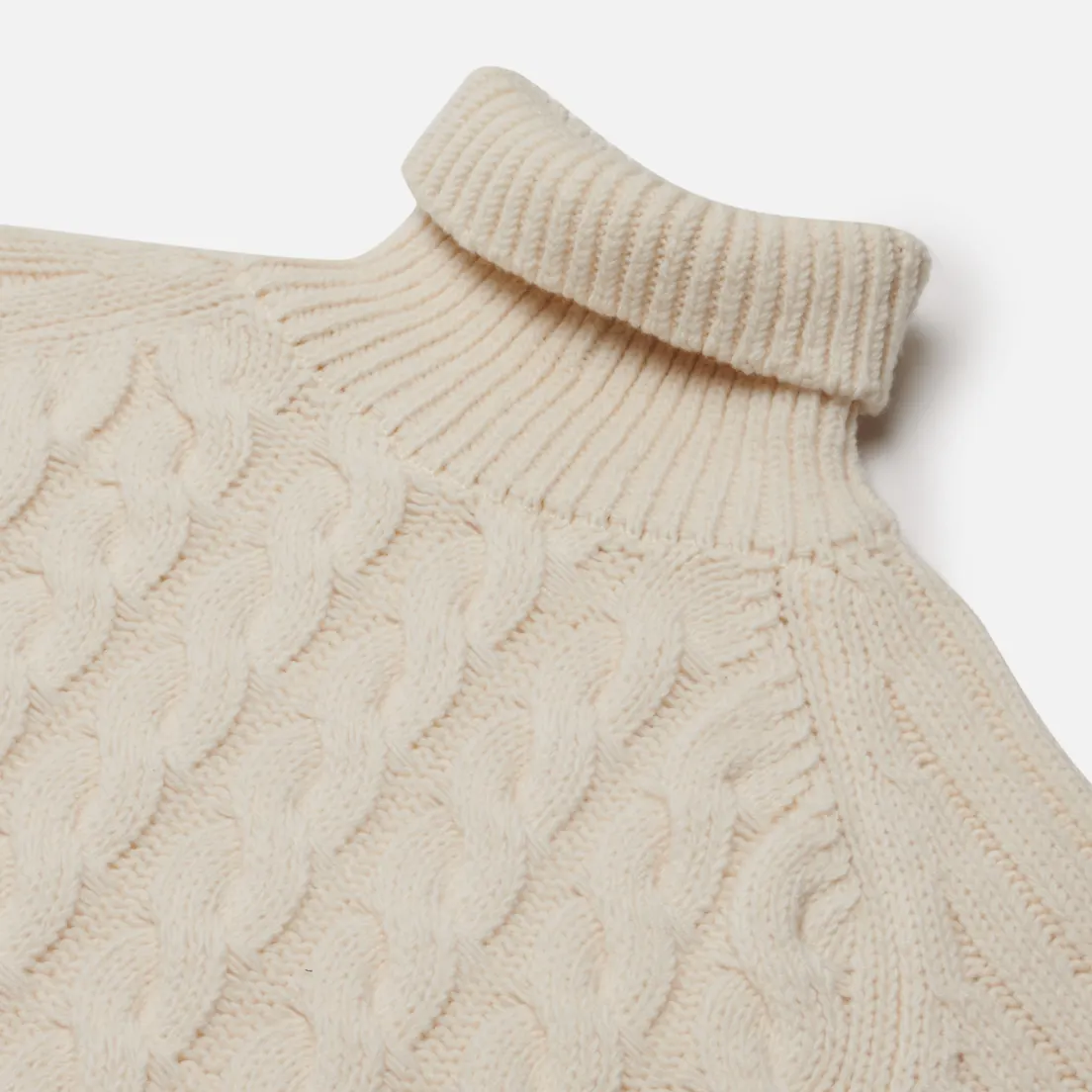 SOPHNET. Мужской свитер Cable Mix Turtle Neck