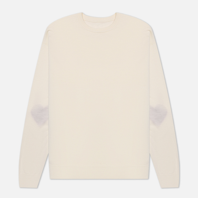 SOPHNET. Heart Elbow Pattern Crew Neck