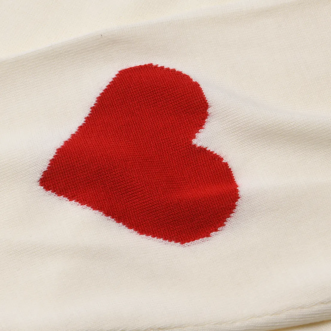 SOPHNET. Мужской свитер Heart Elbow Pattern Crew Neck