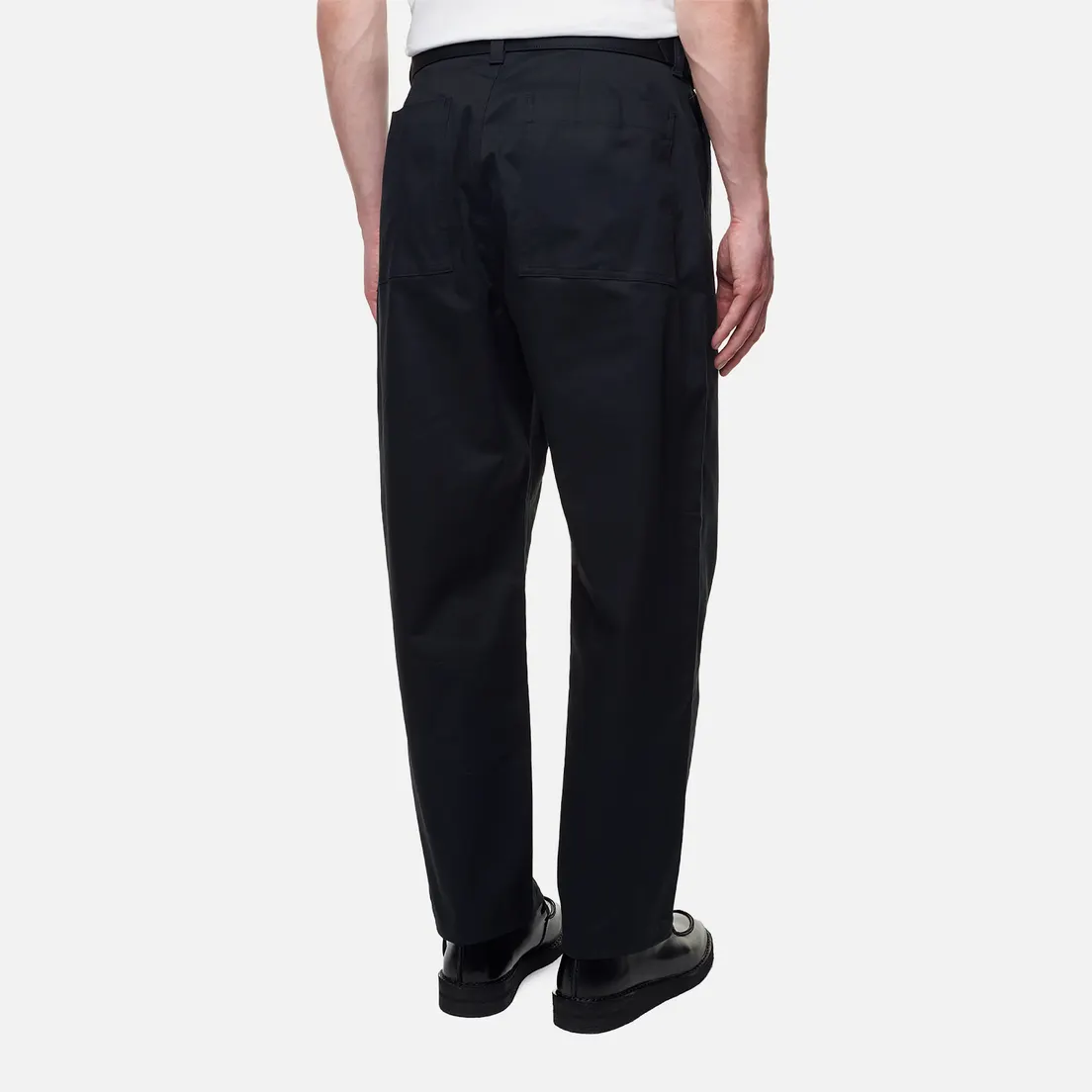 SOPHNET. Мужские брюки Stretch Chino Belted Tuck Hem Code Tapered