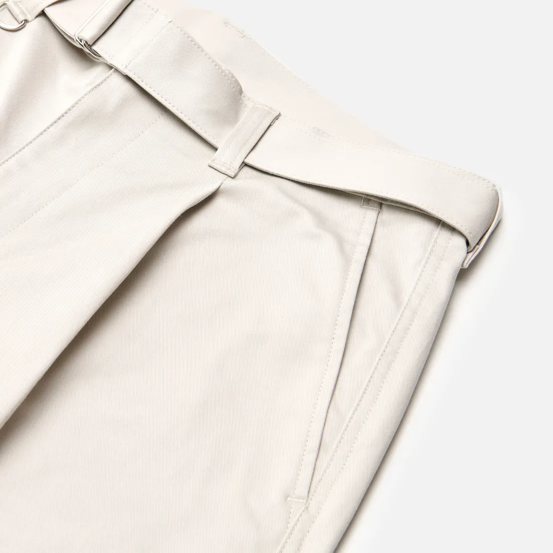 SOPHNET. Мужские брюки Stretch Chino Belted Tuck Hem Code Tapered