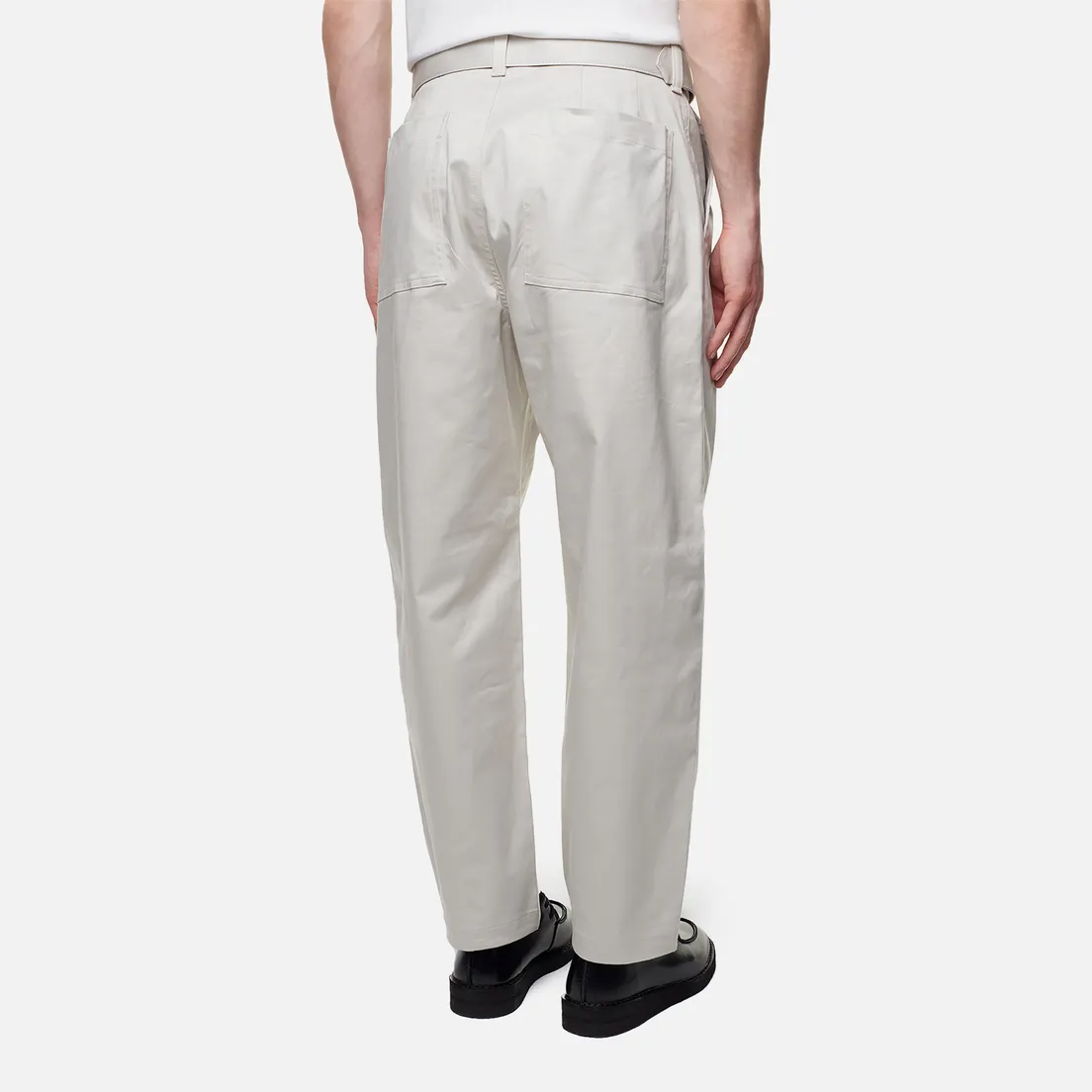 SOPHNET. Мужские брюки Stretch Chino Belted Tuck Hem Code Tapered