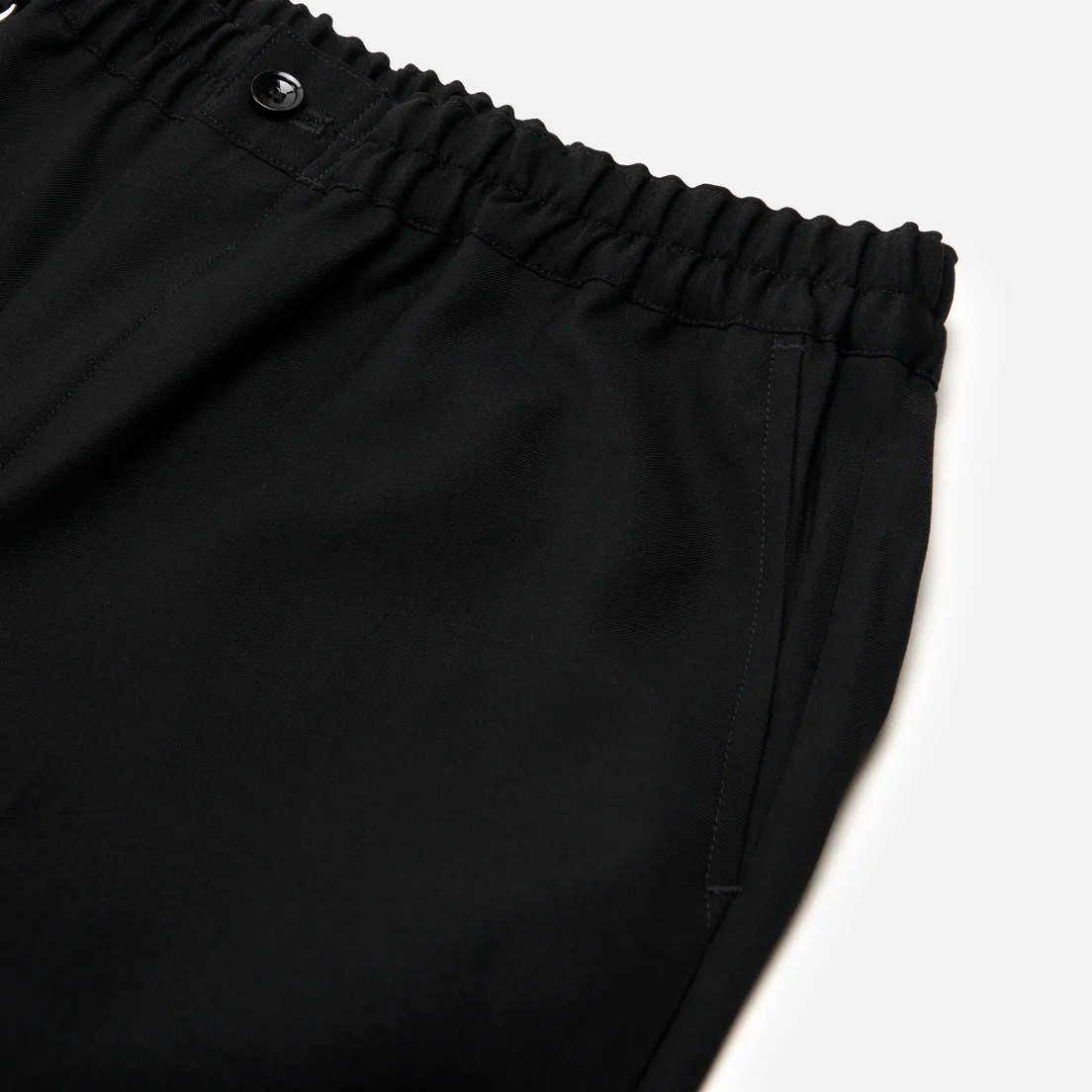 SOPHNET. Мужские брюки Super Black Wool Tapered Easy