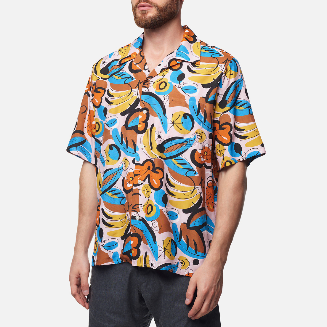SOPHNET. Мужская рубашка Aloha Big