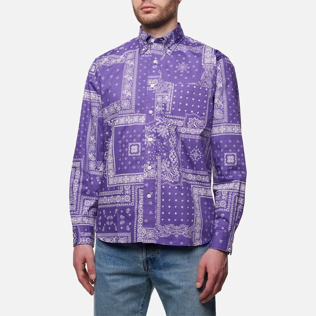 SOPHNET. Мужская рубашка Pattern Big B.D.