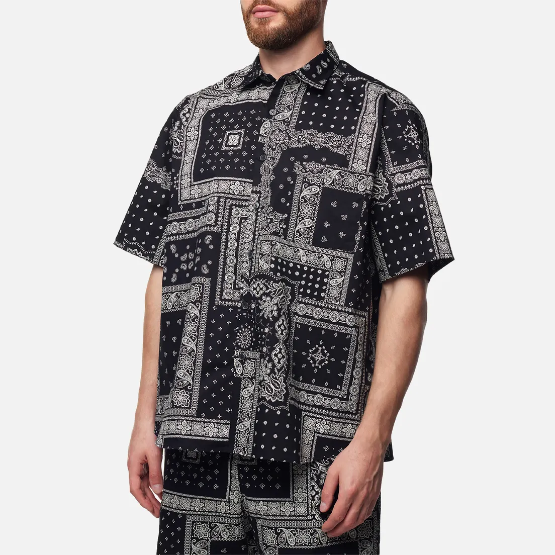 SOPHNET. Мужская рубашка Pattern Baggy