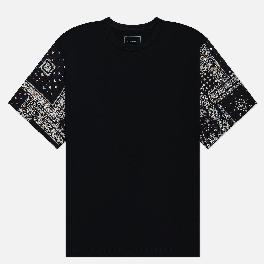 SOPHNET. Мужская футболка Bandana Sleeve Wide