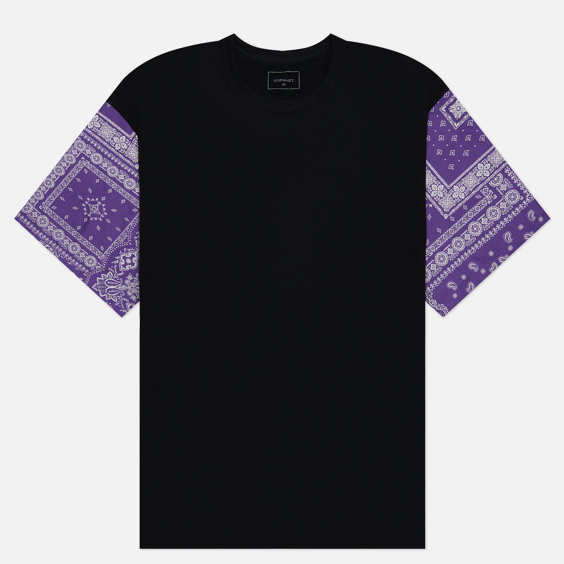 SOPHNET. Мужская футболка Bandana Sleeve Wide