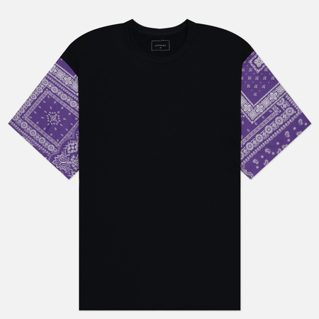 фото Мужская футболка sophnet. bandana sleeve wide, цвет фиолетовый, размер s