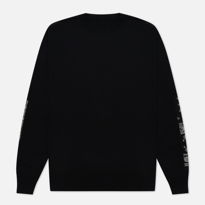 SOPHNET. Bandana Sleeve Patched Crew Neck sophnet albini cotton cashmere embroidery crew neck