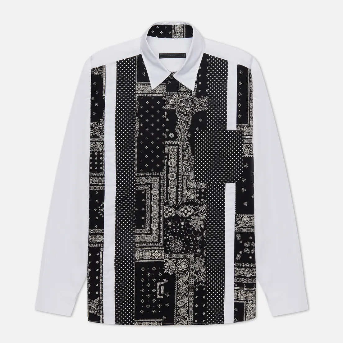 SOPHNET. Мужская рубашка Vertical Paneled Big