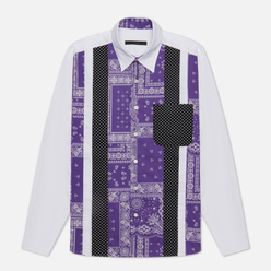 SOPHNET. Мужская рубашка Vertical Paneled Big