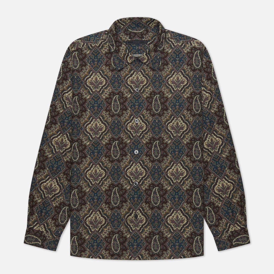SOPHNET. Мужская рубашка Regular Collar Big Paisley