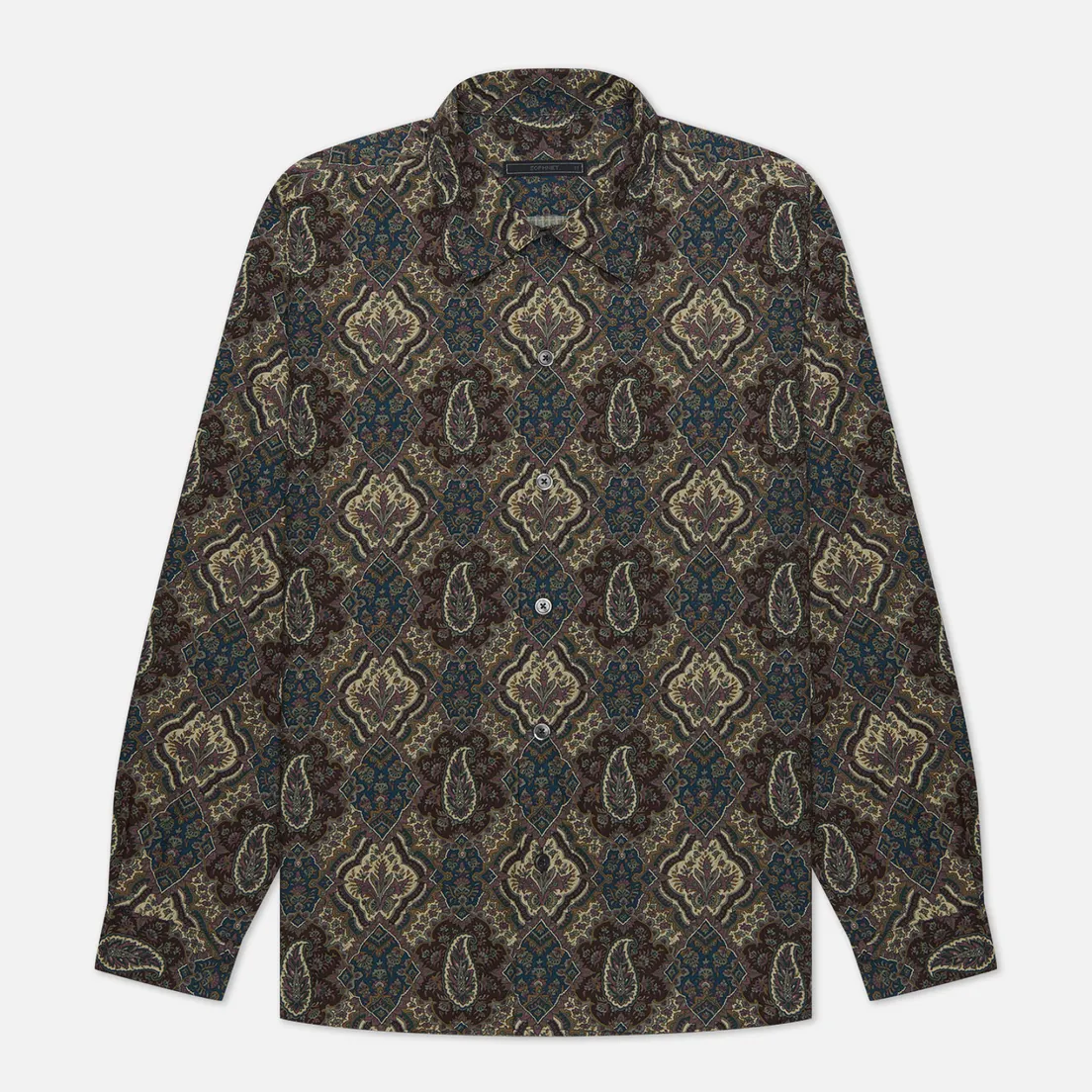 SOPHNET. Мужская рубашка Regular Collar Big Paisley