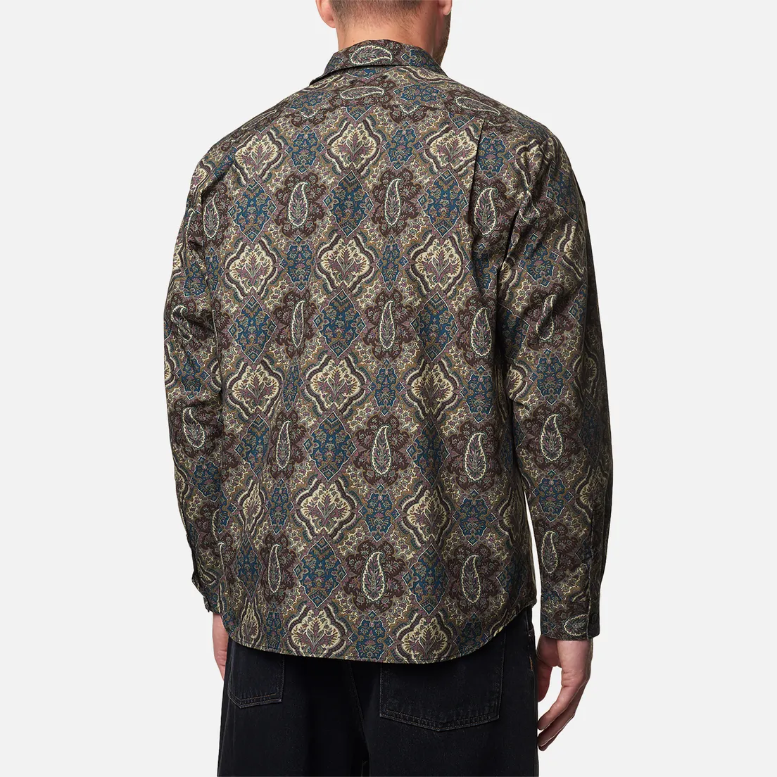 SOPHNET. Мужская рубашка Regular Collar Big Paisley