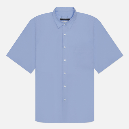 фото Мужская рубашка sophnet. thomas mason regular collar baggy, цвет голубой, размер s