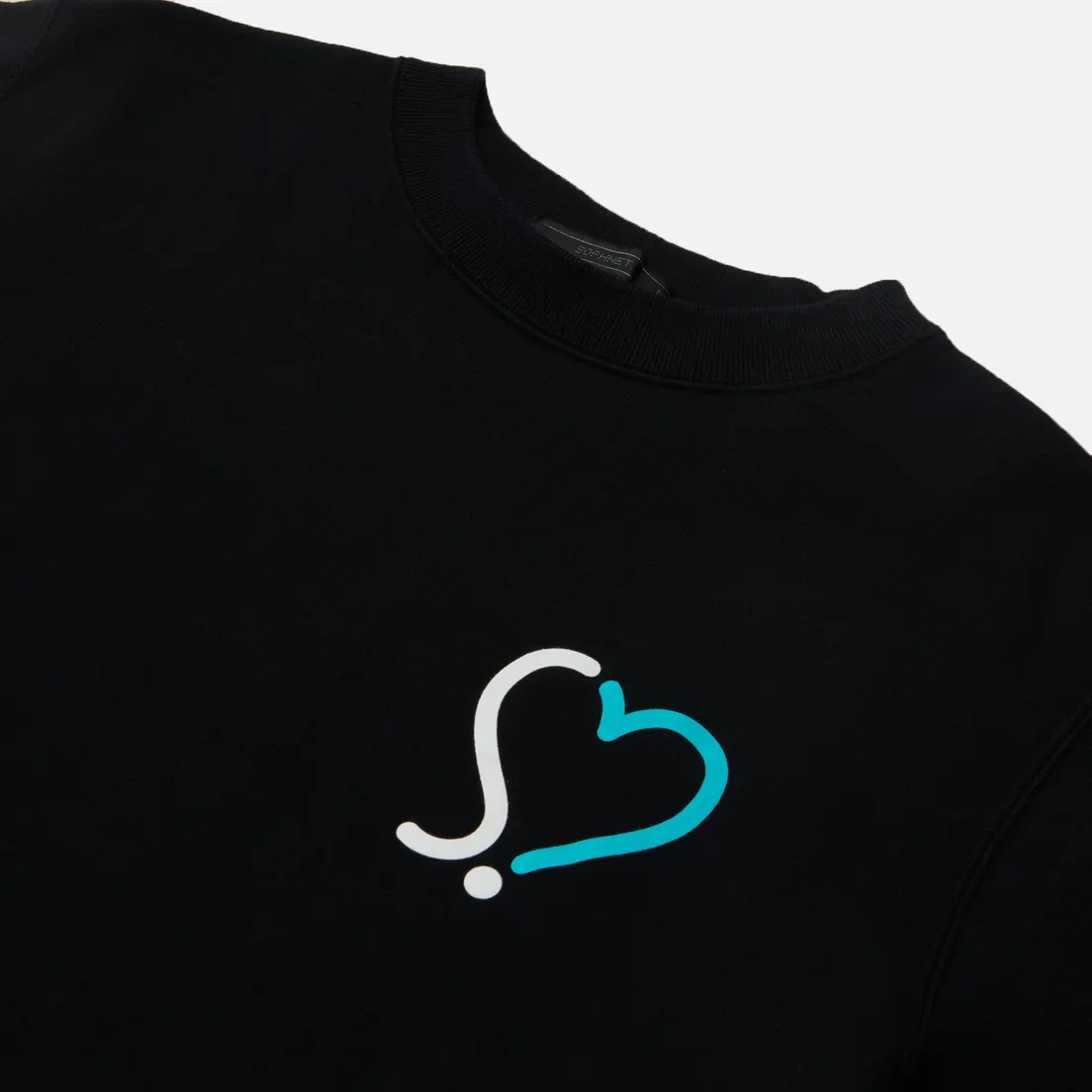 SOPHNET. Мужская толстовка Heart Crew Neck
