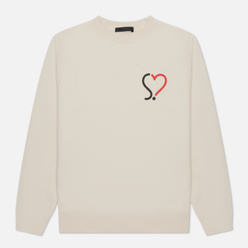 SOPHNET. Мужская толстовка Heart Crew Neck