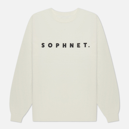 Мужской лонгслив SOPHNET. Classic Logo Baggy, цвет белый, размер S - фото 1
