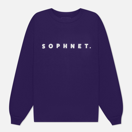 Мужской лонгслив SOPHNET. Classic Logo Baggy, цвет фиолетовый, размер M - фото 1
