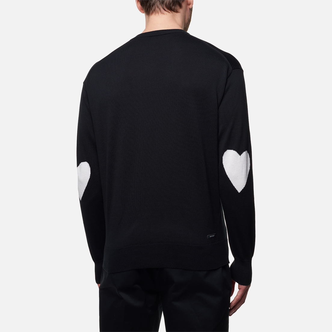 SOPHNET. Мужской свитер Heart Crew Neck