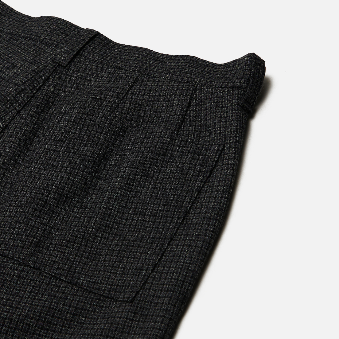 SOPHNET. Мужские брюки Melange Tweed Gun Club Check 1 Tuck Wide Tapered