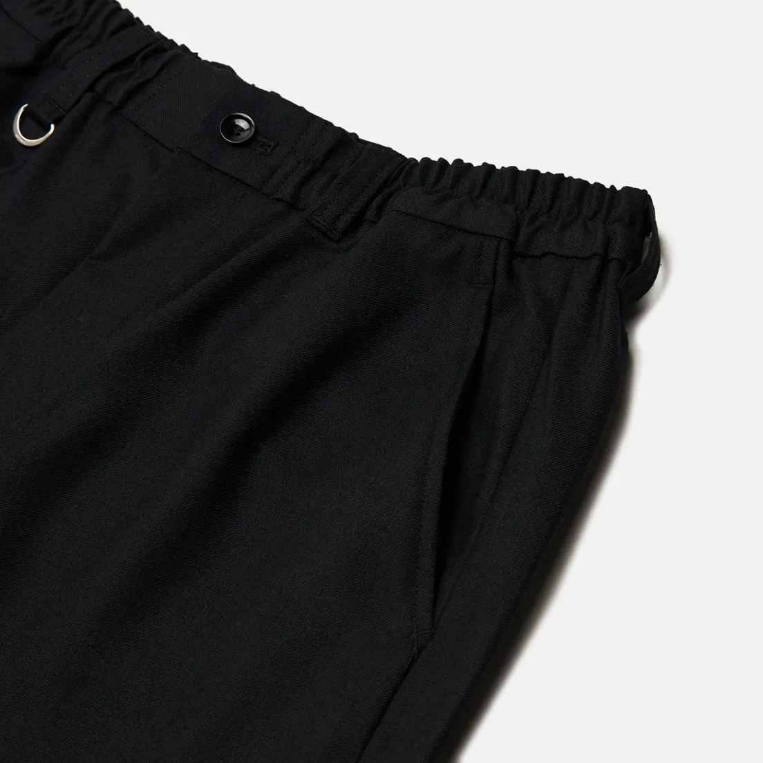 SOPHNET. Мужские брюки Stretch Wool Hem Shirring Standard Easy