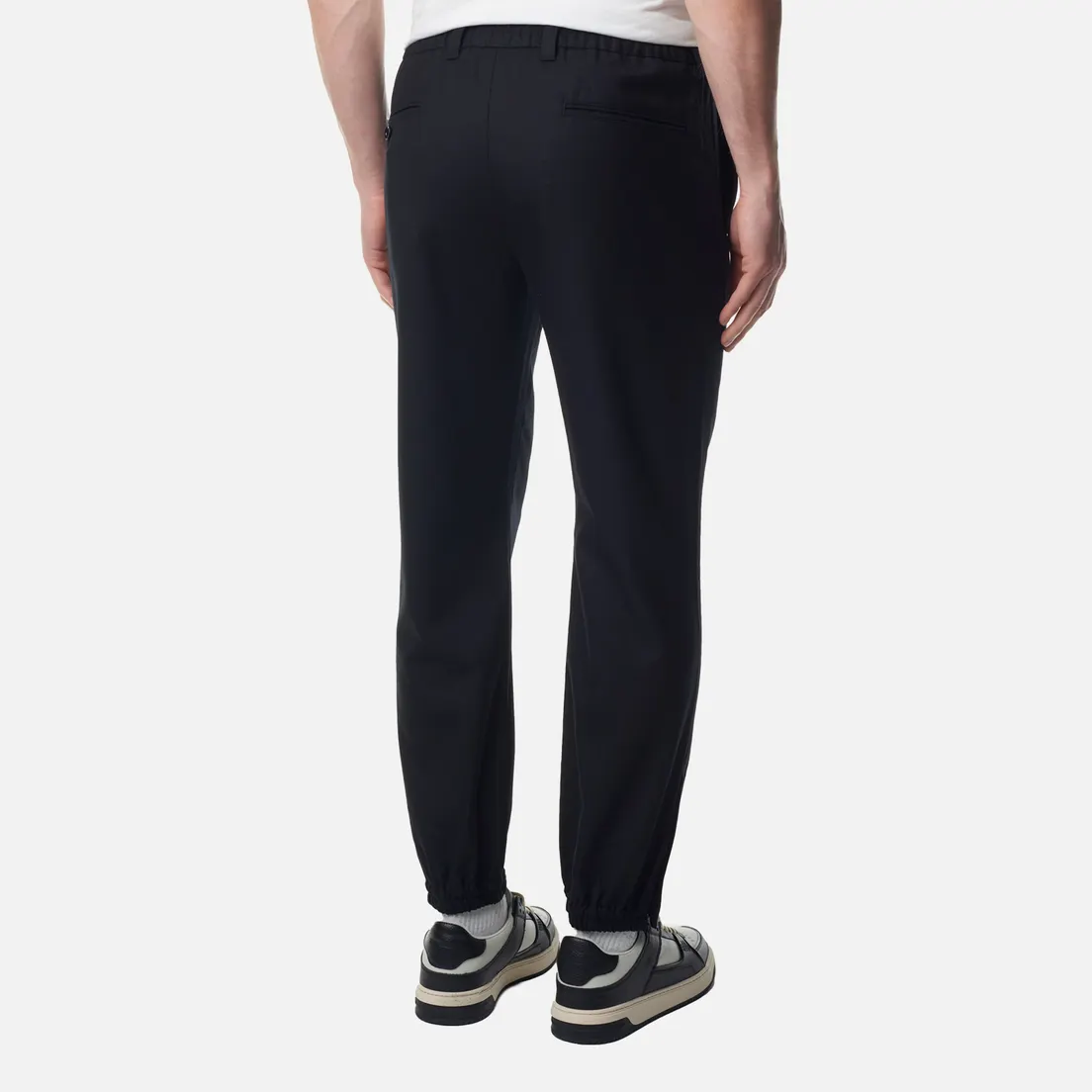 SOPHNET. Мужские брюки Stretch Wool Hem Shirring Standard Easy