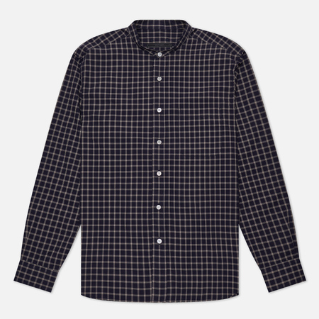 фото Мужская рубашка sophnet. band collar, цвет синий, размер s