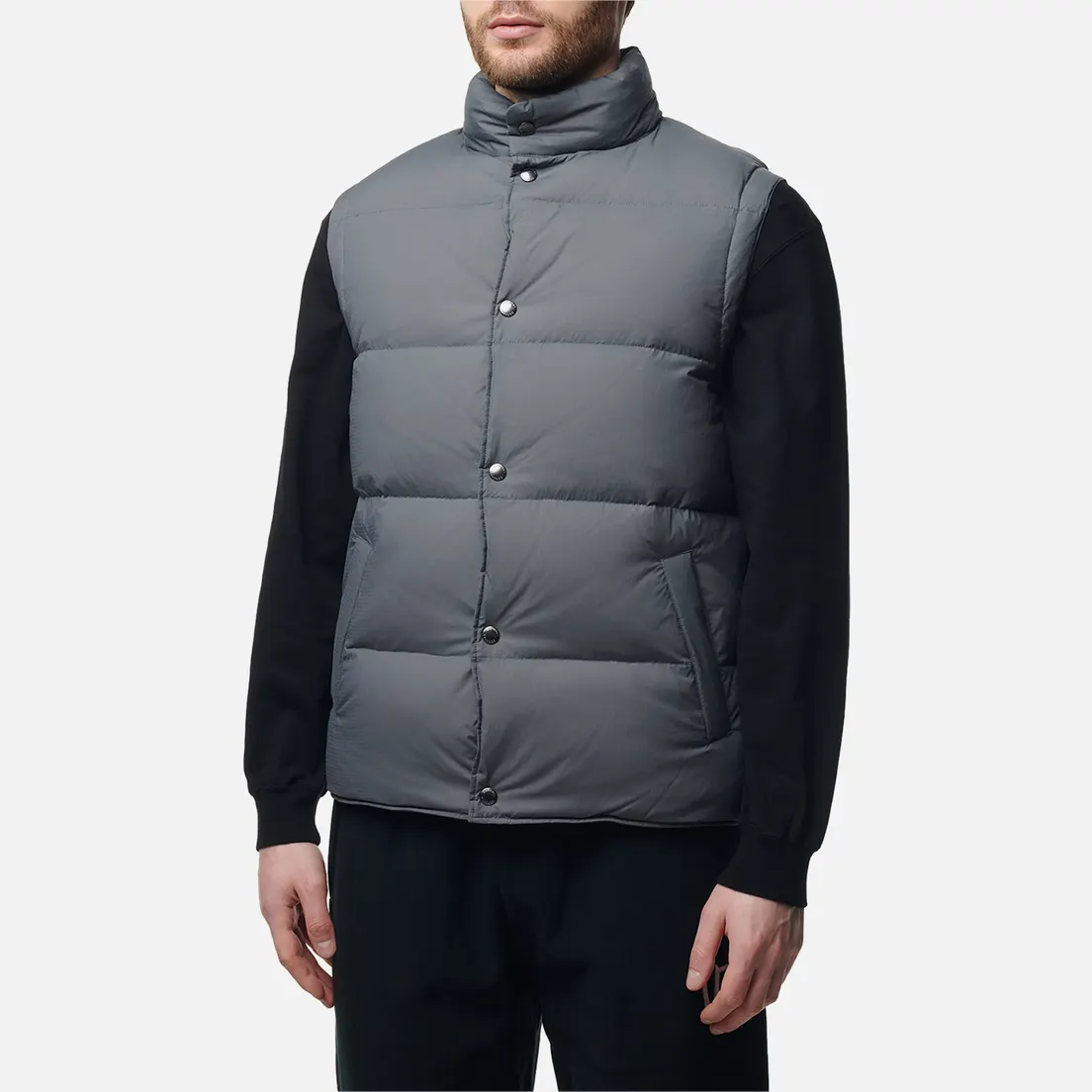 SOPHNET. Мужской жилет Light Weight Stretch Rip Stop Down