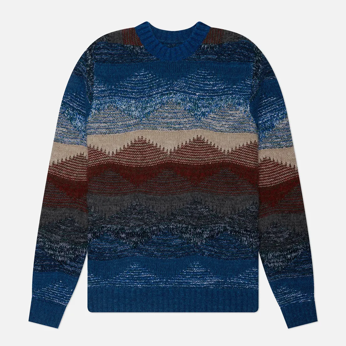 SOPHNET. Мужской свитер Abstract Crew Neck