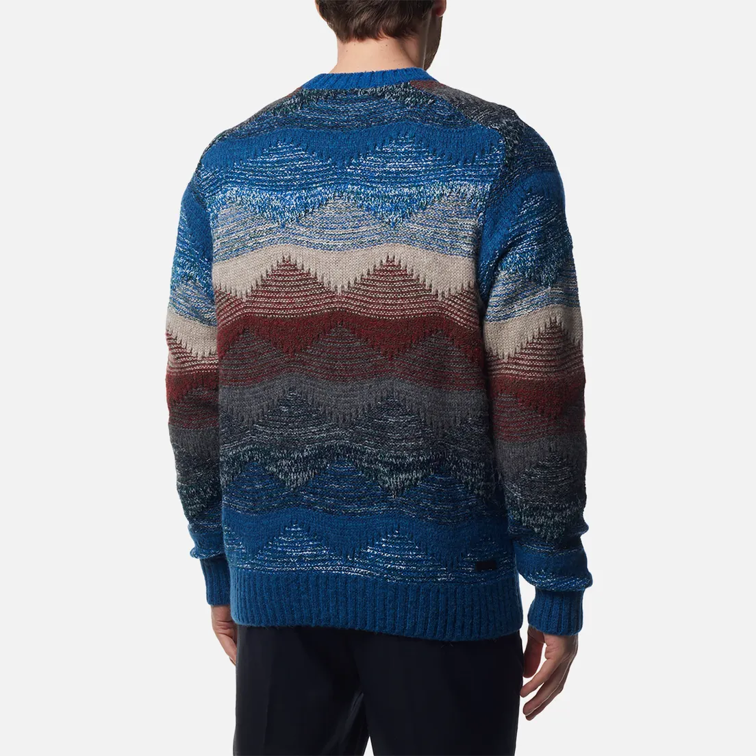 SOPHNET. Мужской свитер Abstract Crew Neck
