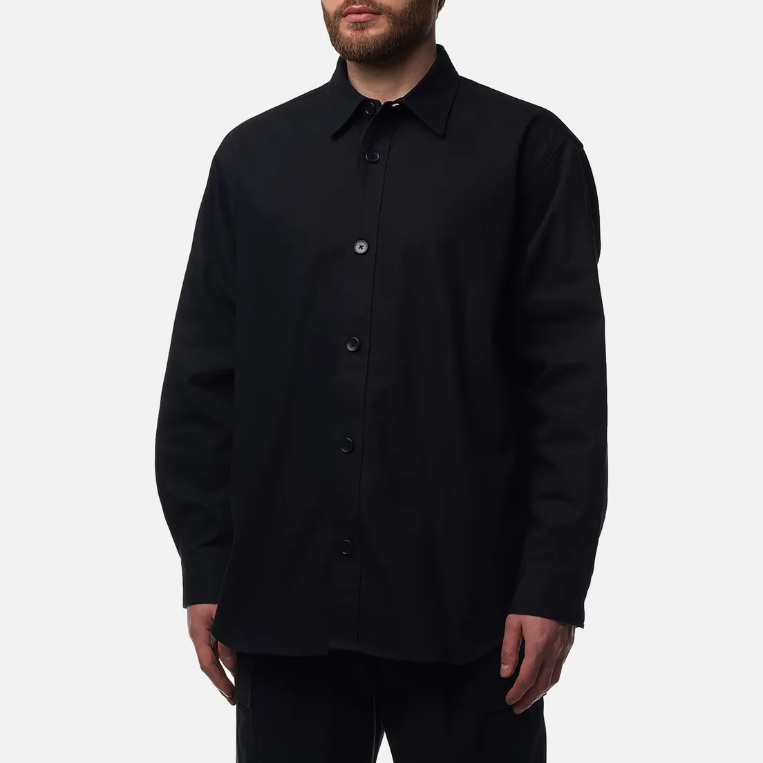 SOPHNET. Мужская рубашка High Twisted Light Twill Oversized