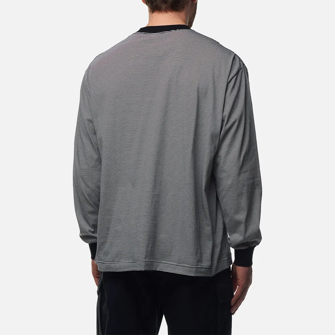 SOPHNET. Мужской лонгслив Albini Organic Border