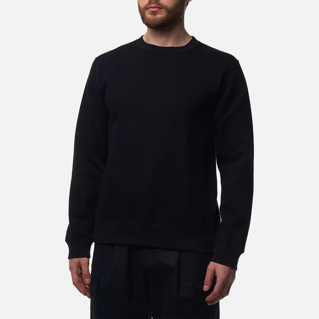 SOPHNET. Мужская толстовка Cotton Silk French Terry Crew Neck