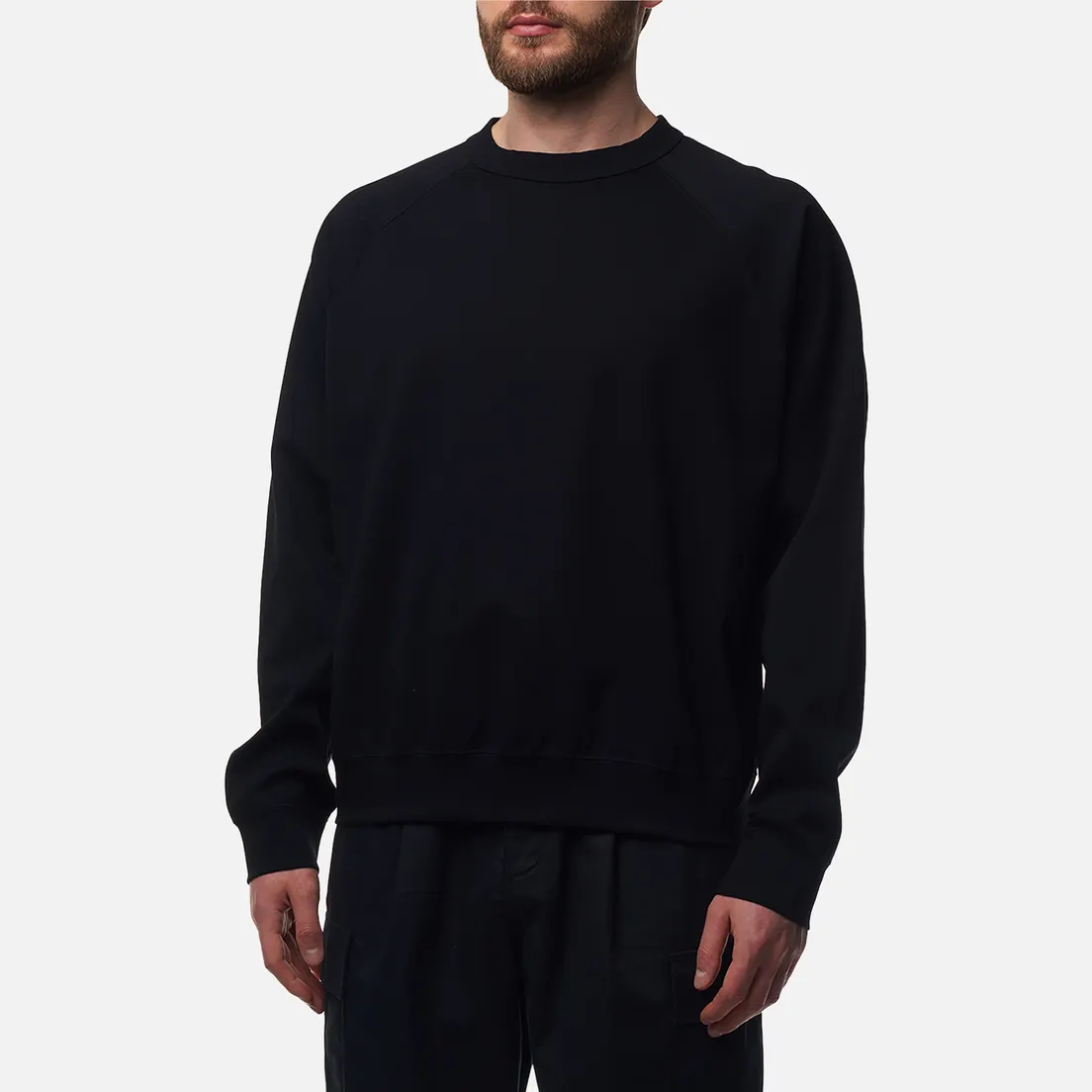 SOPHNET. Мужская толстовка Oversized Raglan Crew Neck