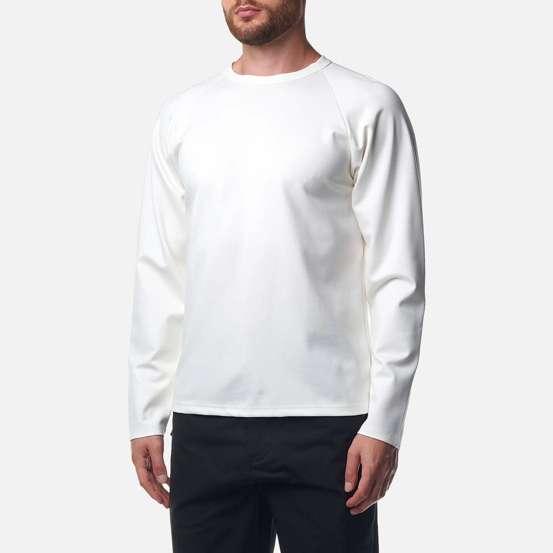 SOPHNET. Мужской лонгслив Raglan Stretch Ponti