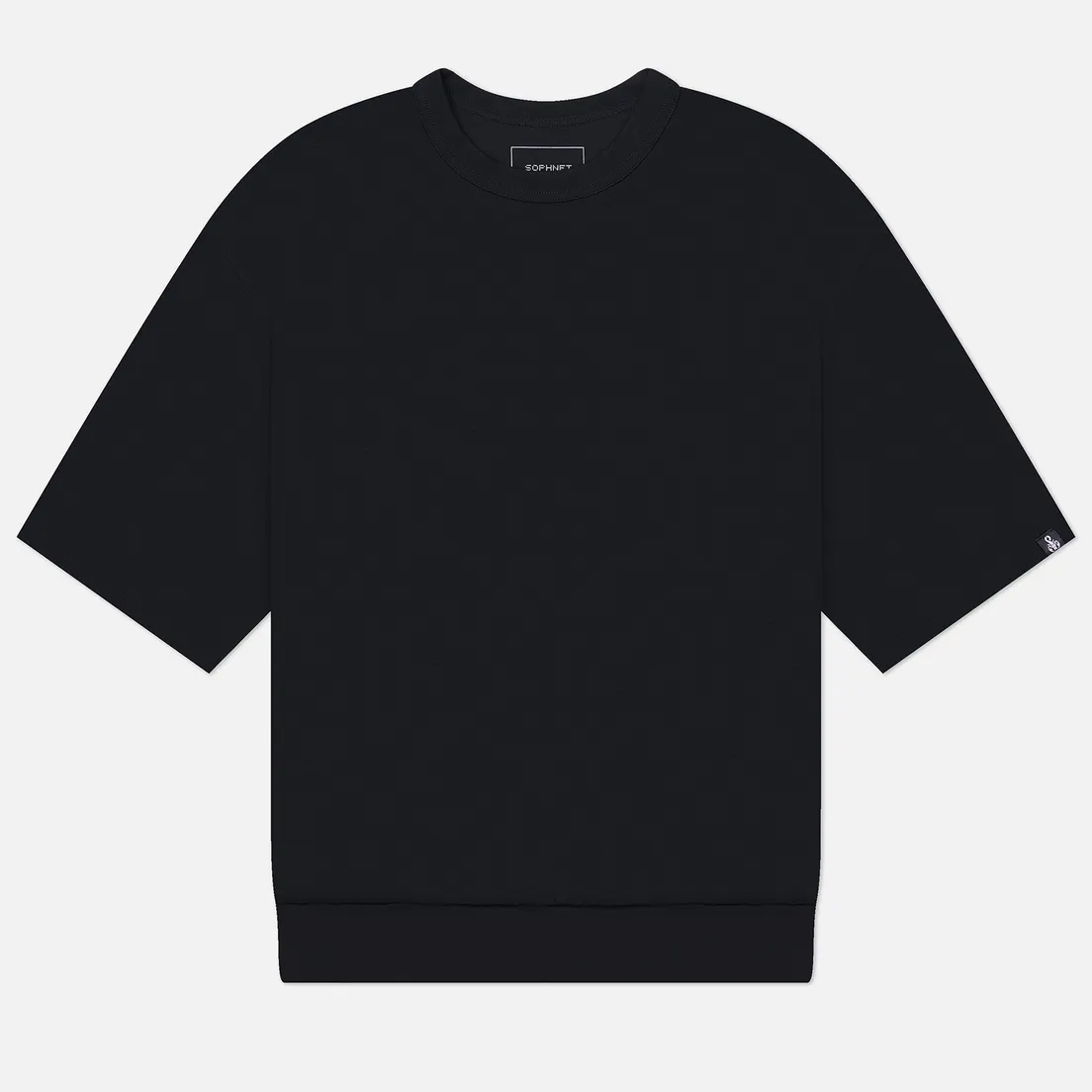 SOPHNET. Мужская футболка Basque Ponte Hem Ribbed