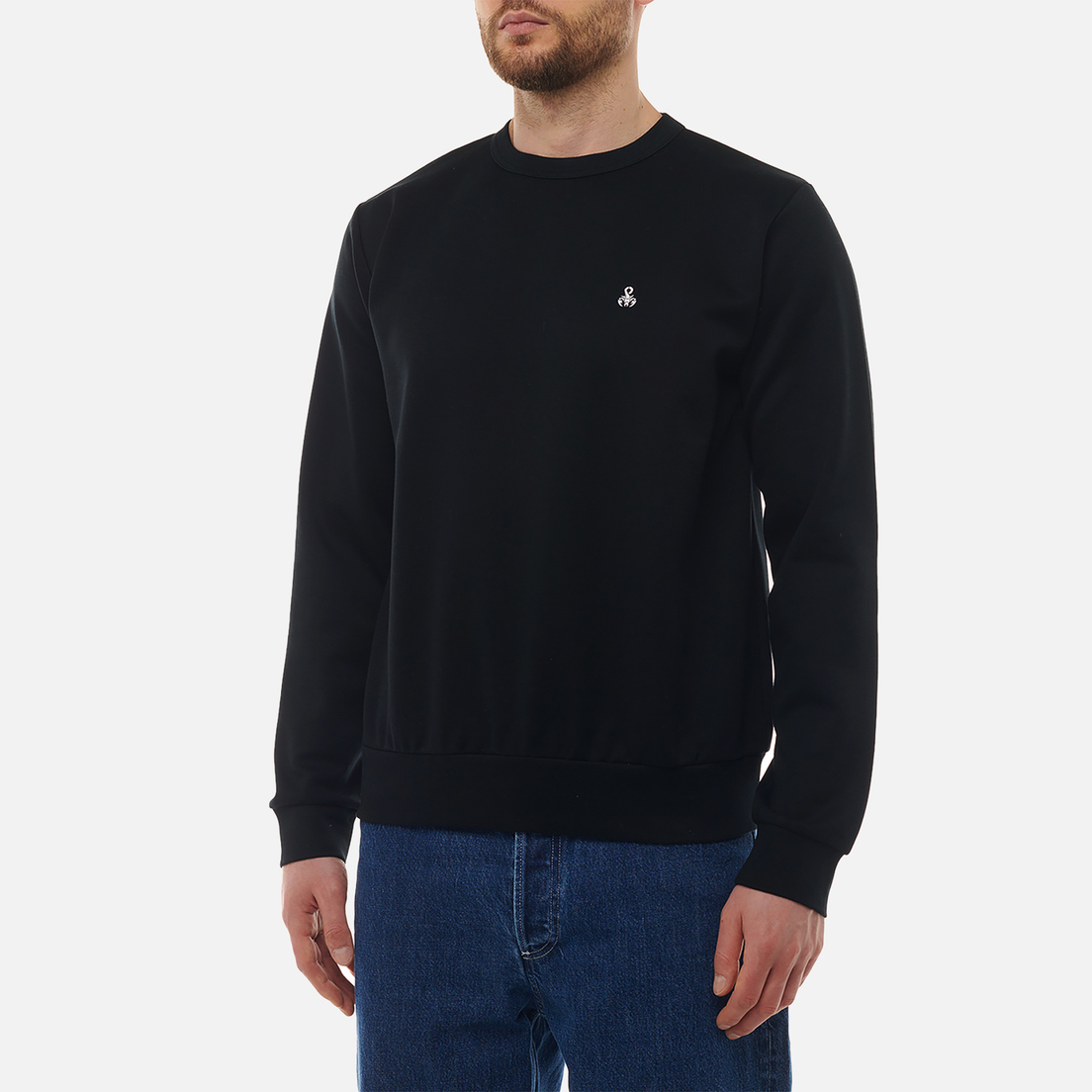 SOPHNET. Мужская толстовка Compact Double Knit Crewneck