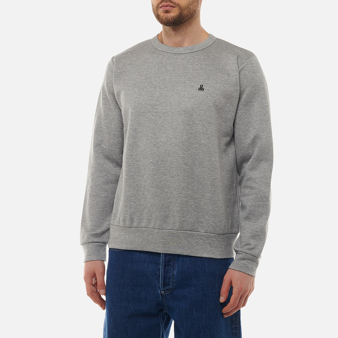 SOPHNET. Мужская толстовка Compact Double Knit Crewneck