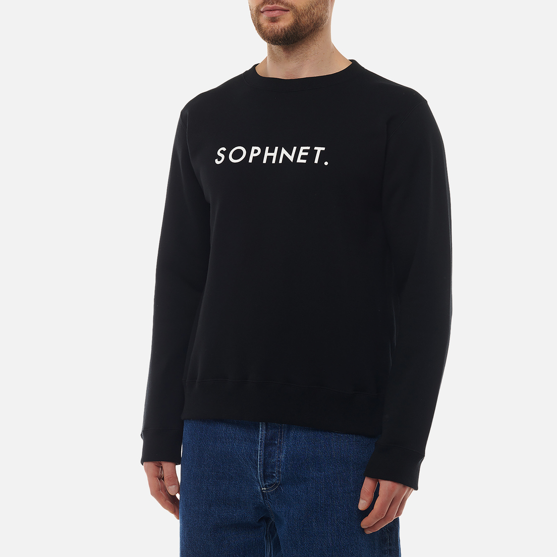 SOPHNET. Мужская толстовка SOPHNET. Logo Crewneck