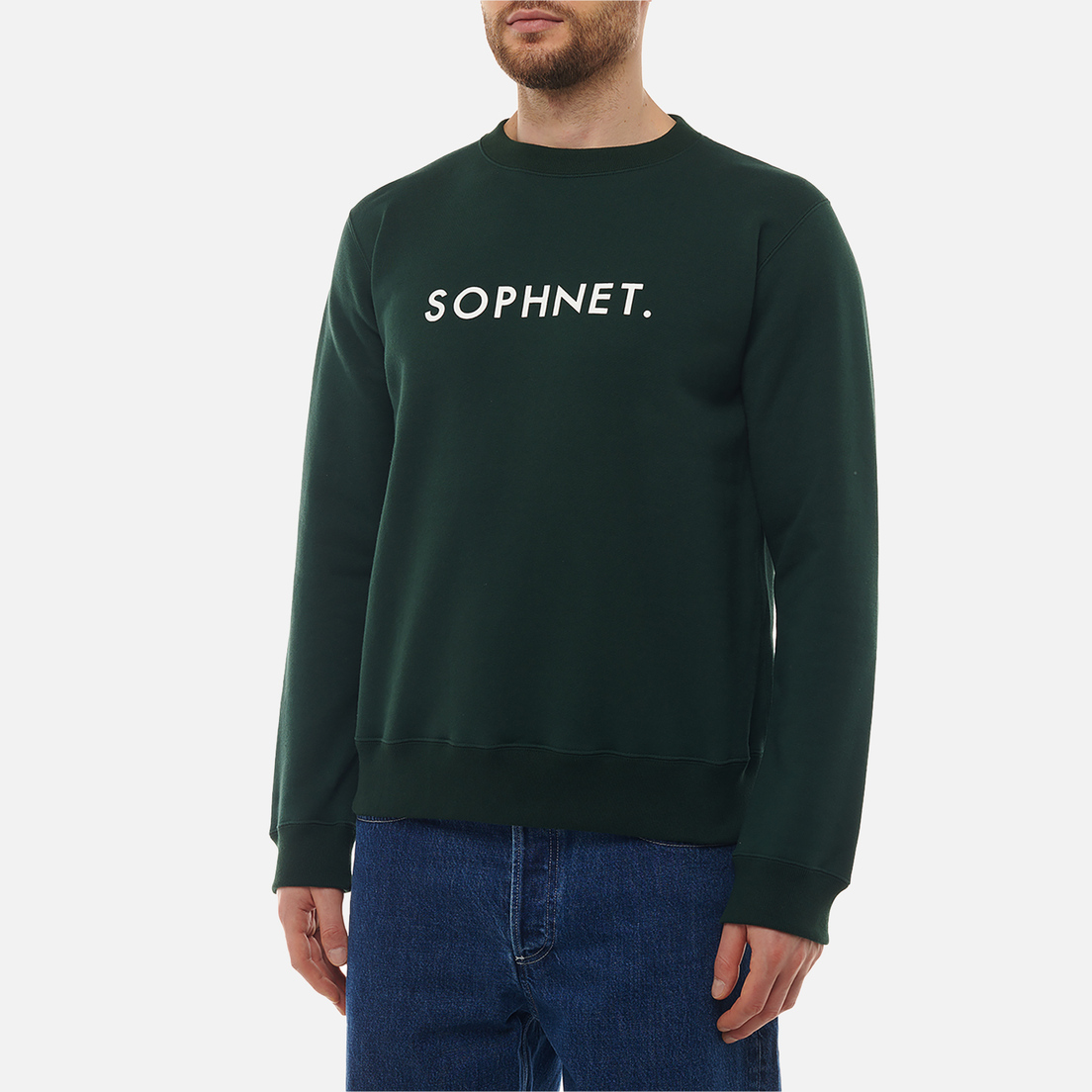 SOPHNET. Мужская толстовка SOPHNET. Logo Crewneck