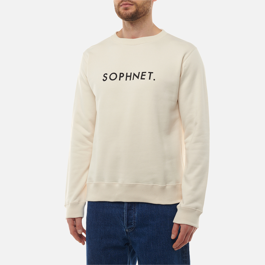 SOPHNET. Мужская толстовка SOPHNET. Logo Crewneck