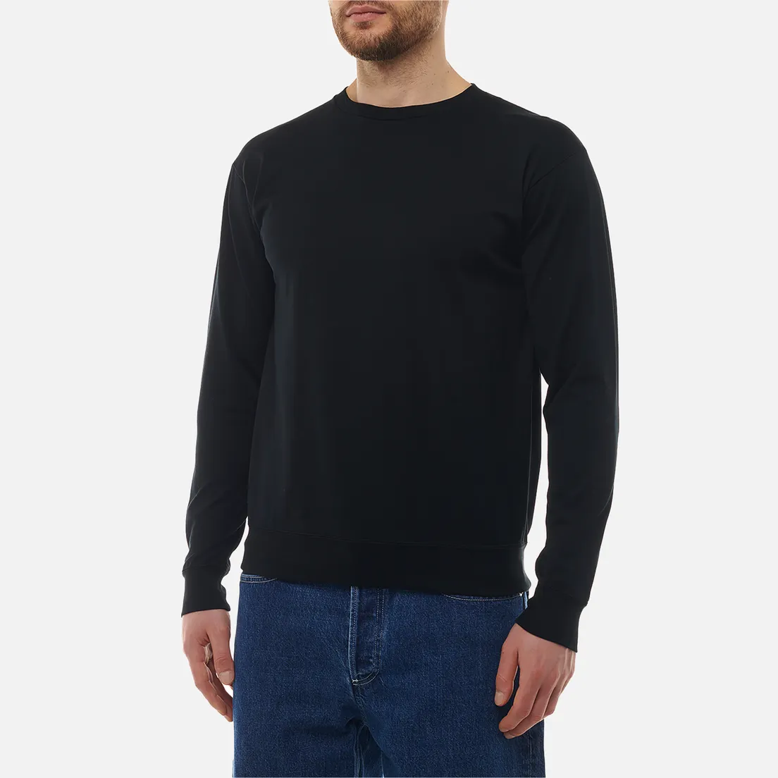 SOPHNET. Мужской лонгслив Essential Hem Ribbed
