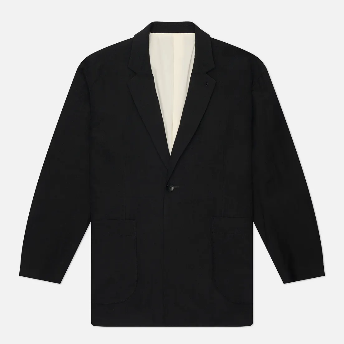 SOPHNET. Мужской пиджак Linen Wool Relax Fit 1 Button Blazer